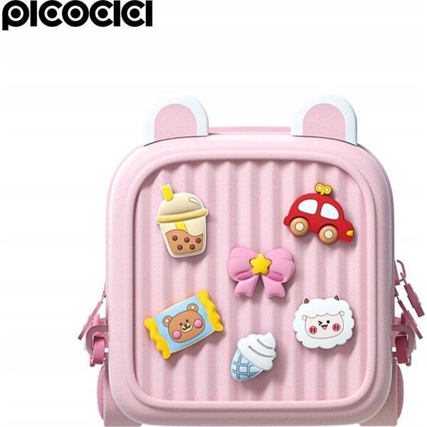 PICOCICI Mały plecak podróżny K32różowy