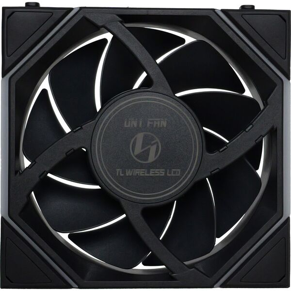 Lian Li UNI FAN TL Wireless LCD Lüfter, ARGB, PWM, 3er-Pack inkl. Controller - 120 mm, schwarz