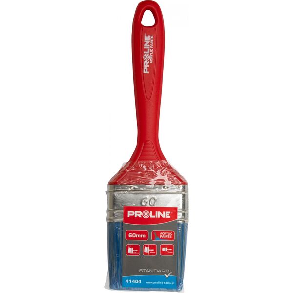 Pro-Line Pędzel płaski standard 40mm,rączka plastik,akryl,proline