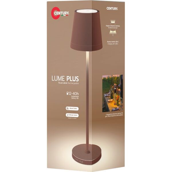 Λάμπα LED Century Century LUME Plus corten 2,2W 2700K Dimm. 13337814 9090171019063