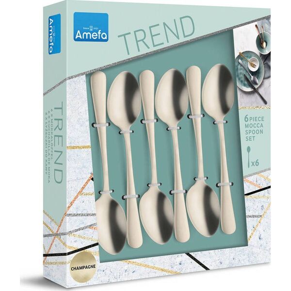 Amefa Austin 1410 - 6 κουτάλια Mocca σε trend box - σαμπάνια 13802294 8711160000000