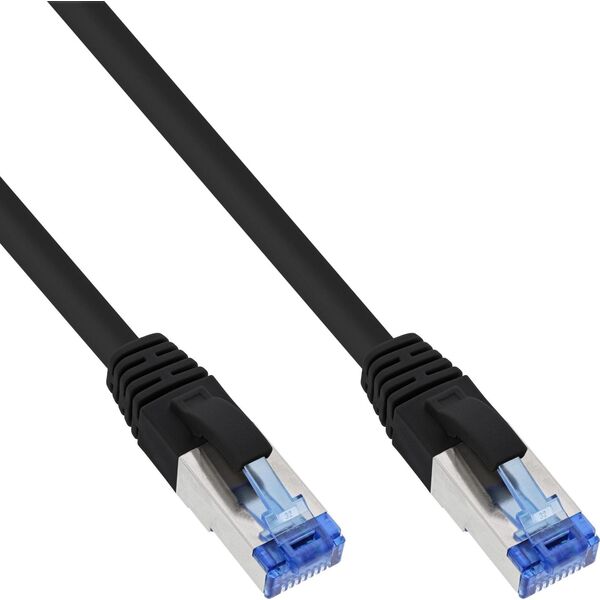InLine 25 τεμ. Bulk-Pack InLine® Patch Cable S/FTP PiMF Cat.6A χωρίς αλογόνο 500MHz μαύρο 3m 13883610 4043718316144
