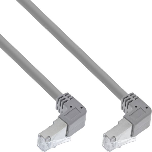 InLine InLine® Patch καλώδιο δύο πλευρών προς τα κάτω, S/FTP (PiMf), Cat.6, 250MHz, PVC, χαλκός, γκρι, 1,75m 13886090 4043718277513