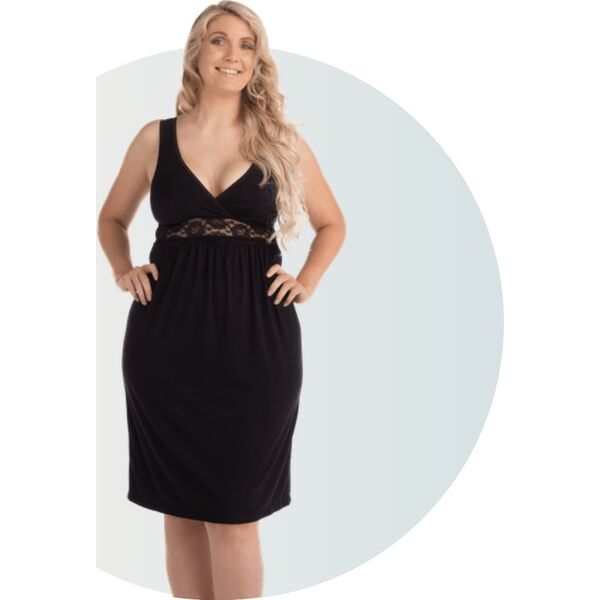 Carriwell CARRIWELL Maternity & Nursing Nightie Black XL, 602300 14235275 5714399060235