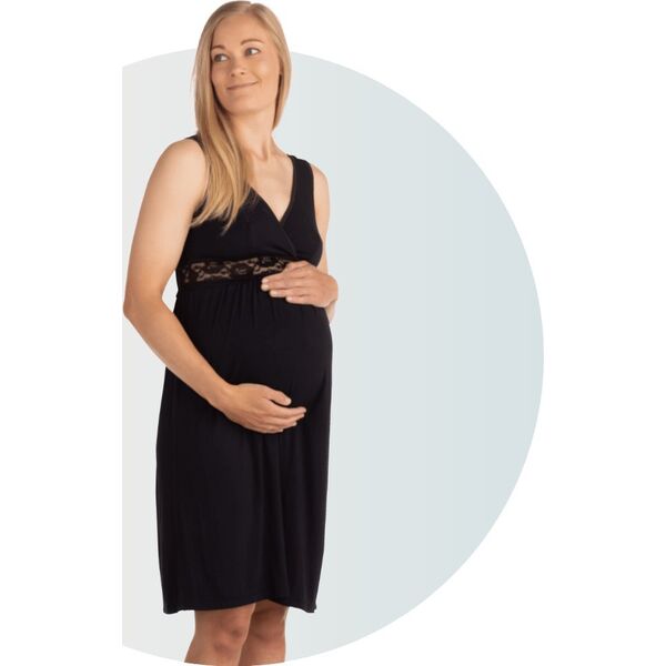 Carriwell CARRIWELL Maternity & Nursing Nightie Black XL, 602300 14235275 5714399060235