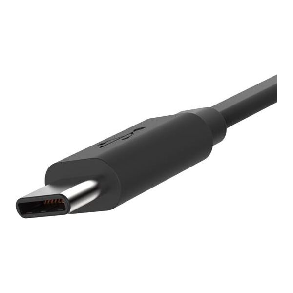 Kabel USB Logo USB-A - USB-C 1 m Czarny
