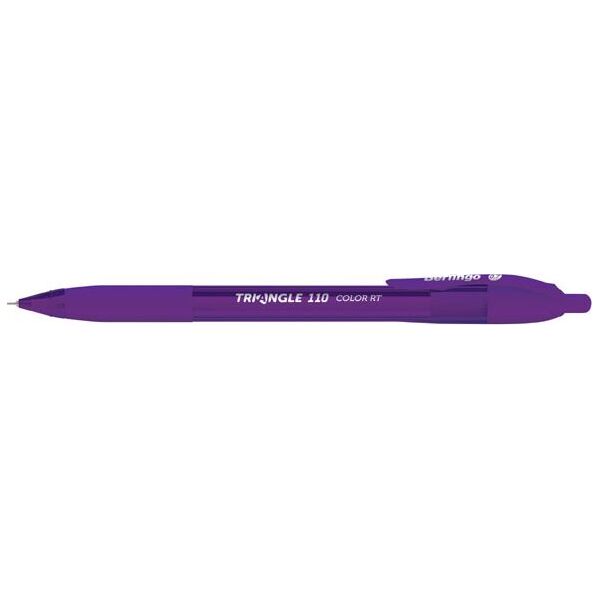 Berlingo Berlingo, pióro kulkowe, niebieskie, 12szt, 0.7mm, Triangle 110 RT color