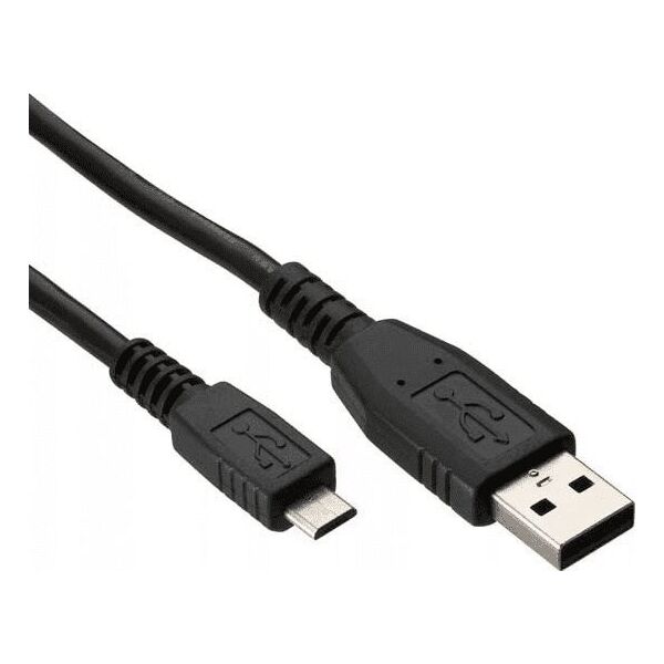 Kabel USB Logo USB-A - microUSB 1 m Czarny