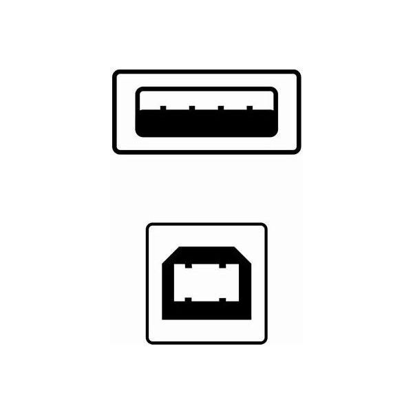 Kabel USB Logo USB-A - 5 m Szary (15853)