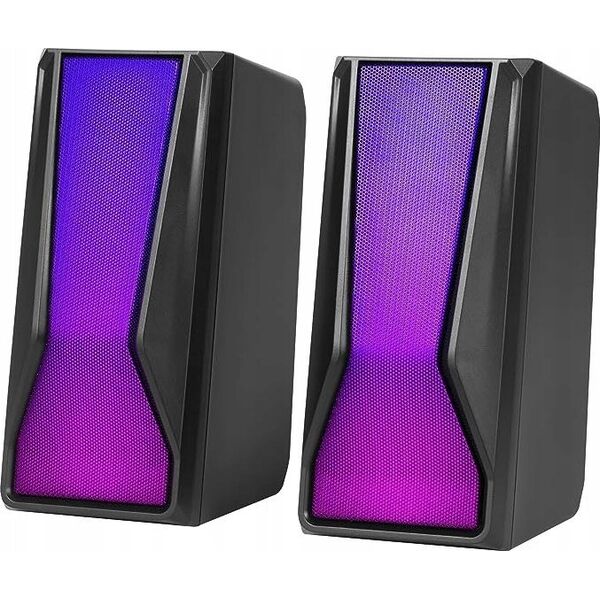 Głośniki komputerowe Marvo Marvo głośniki SG-274, 2.0, 6W, czarne, regulacja głośności, 150Hz-20kHz, RGB