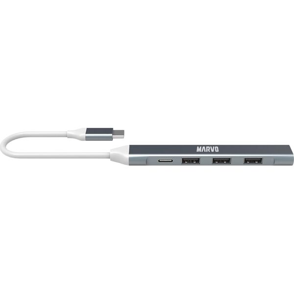 HUB USB Marvo USB (3.0) hub 5-port, UH008, metalowy, Marvo