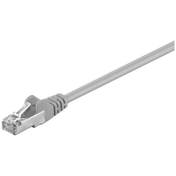 FTP patchcord, Cat.5e, RJ45 M-0.25m, chroniony, szary, economy