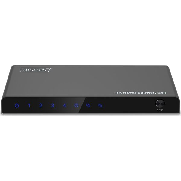Digitus DIGITUS HDMI Splitter 1x4 4K/60Hz HDCP 2.3 EDID Control 13341444 4016032495581