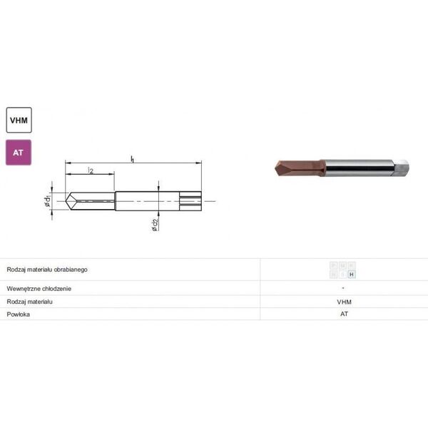 Τρυπάνι Fanar DRILL WDG FI 5.00 M 6 VHM TIALN 14084877 5900920834660