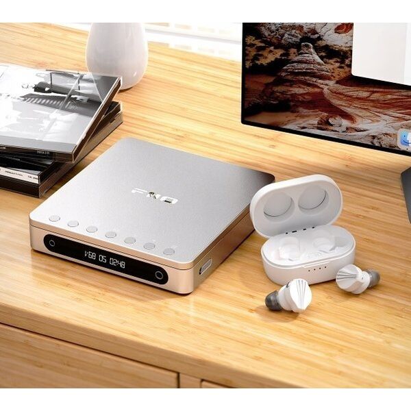 Odtwarzacz CD FiiO FiiO DM13 BT - silver - Przenośny odtwarzacz CD z Bluetooth
