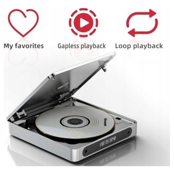 Odtwarzacz CD FiiO FiiO DM13 BT - silver - Przenośny odtwarzacz CD z Bluetooth