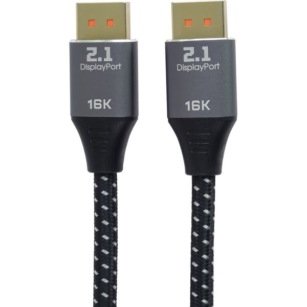 Καλώδιο PREMIUMCORD DisplayPort 2.1, 16K@60Hz, 8K@120Hz, 1m 14440855 8592220026028