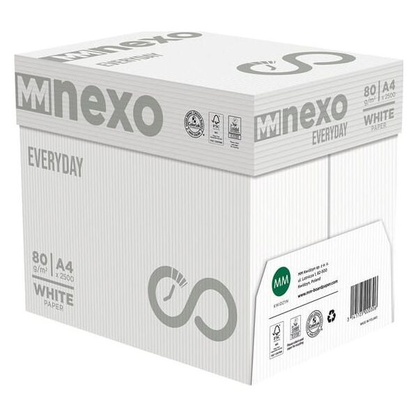 Papier kserograficzny MMnexo, Everyday A4, 80 g/m2, biały, 500 arkusza, nadaje si do laser + atram.
