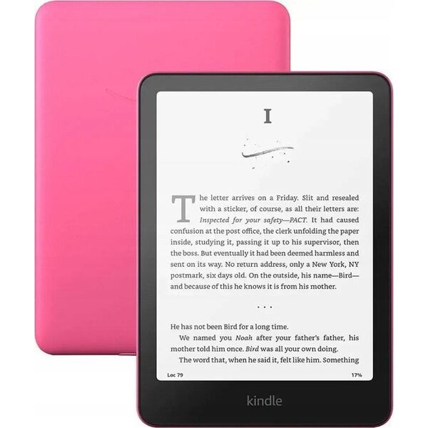 Ebook New Kindle Paperwhite (12th Generation) - 2024 release 7 glare-free 16GB Wi-Fi (Ad-supported) Raspberry