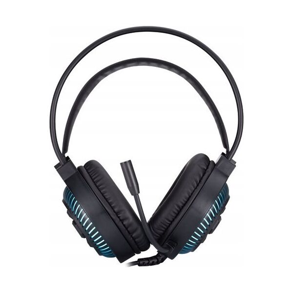 HP DHE-8001, s�uchawki z mikrofonem, przewodowaczarna, 2.0, pod�wietlona, 3.5 mm jack + USB