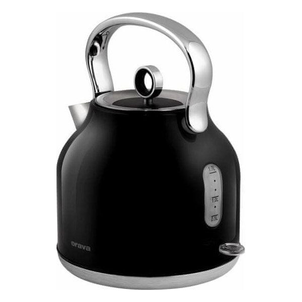 Czajnik retro z analogowym wska�nikiem temepratury Hiluxe-1 B, 2200W, czarna, orava