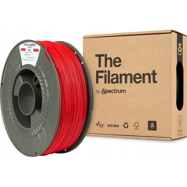 The Filament 3D filament, PLA, 1,75mm, 1000g, TF-24005, technical red