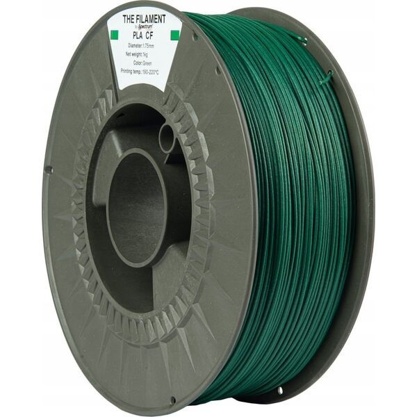 The Filament 3D filament, PLA CF, 1,75mm, 1000g, TF-24100, green