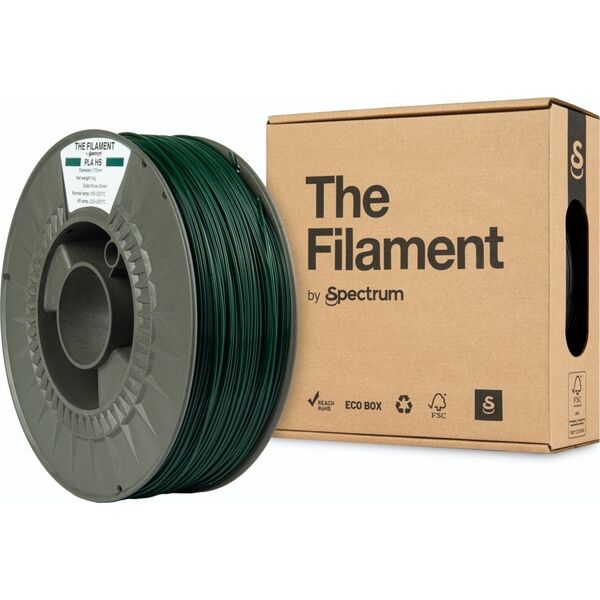 The Filament 3D filament, PLA HS, 1,75mm, 1000g, TF-24039,  moss green