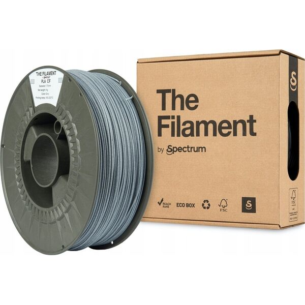 The Filament 3D filament, PLA CF, 1,75mm, 1000g, TF-24099, grey