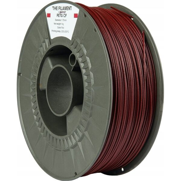 The Filament 3D filament, PETG CF, 1,75mm, 1000g, TF-24110, red
