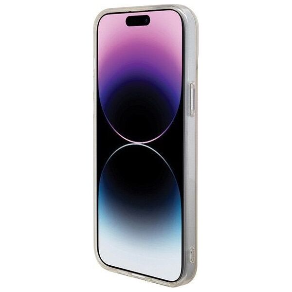 Guess Guess GUHMP15LHITSP iPhone 15 Pro 6.1" różowy/pink hardcase IML Iridescent MagSafe