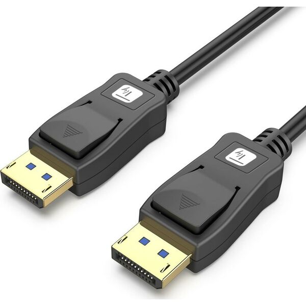 TECHLY DisplayPort 2.1 Audio/Video Cable M/M 4K 1m Black