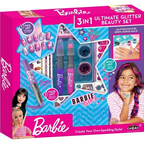 Επιλογές χαρακτήρων BARBIE Beauty Set 3 σε 1 Ultimate Glitter 13764422 884920340725