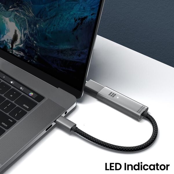 Tomtoc tomtoc Aluminium AV Adapter – Προσαρμογέας USB-C σε DisplayPort 1.4, 4K@60/120Hz 13769126 6971937061744