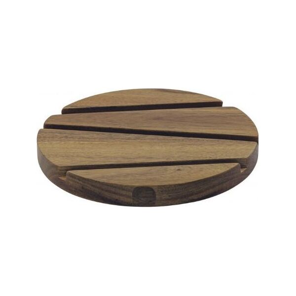 Scandinavian Home Bordskåner grafisk HOME - Ø: 20cm x H: 2cm - Akacie - Træ 14050539 7350000770414