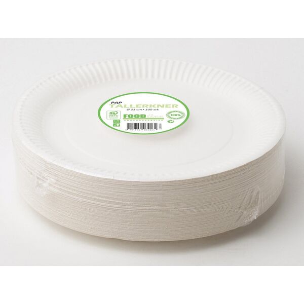 Esselte Tallerken middag pap Ø23cm 100 τεμάχια/συσκευασία - (100 τεμάχια) 14081247 5701766064064