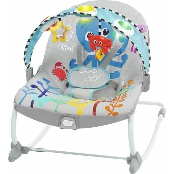 Baby Einstein BABY EINSTEIN Musical Infant to Toddler Rocker KICK TO IT Opus 0 - 30 m., ΠΟΛΥΧΡΩΜΑ, 16787 14234260 74451167872