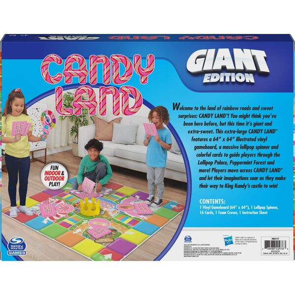 SPINMASTER GAMES επιτραπέζιο παιχνίδι SPINMASTER GAMES Giant Candyland, 6063157 14248783 778988409763