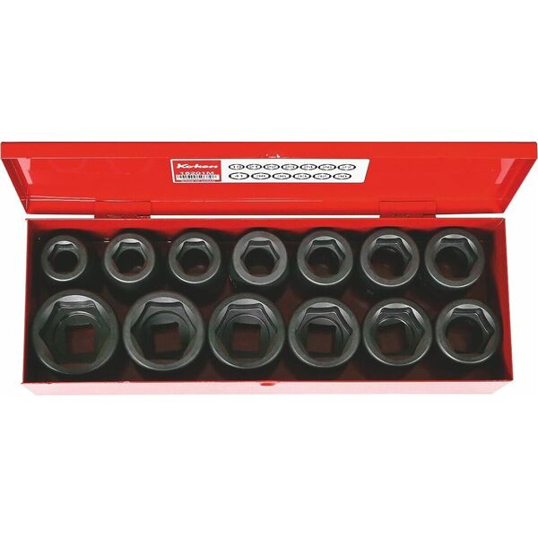 Bahco Hex Impact Head Set KOKEN 16201M 3/4". 14132299 4991644506798