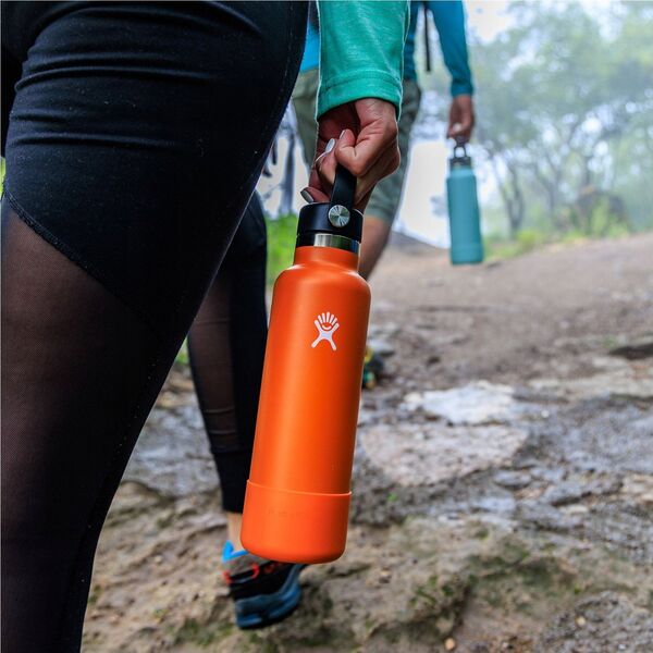 Hydro Flask Standard Mouth Flex Straw Cap water bottle, 700 ml - Black