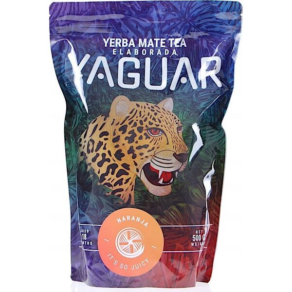 Mate tea Jaguar Naranja, 500 g