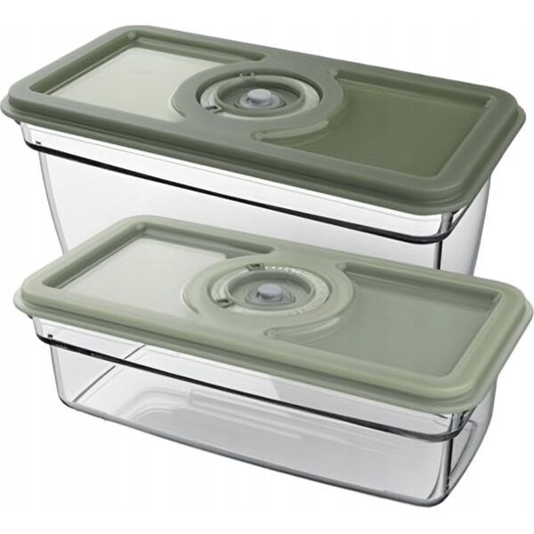 Vacuum container set for Electrolux EVFK1, EVFK1+ and EVSK1 vacuum sealers, 2 pcs.
