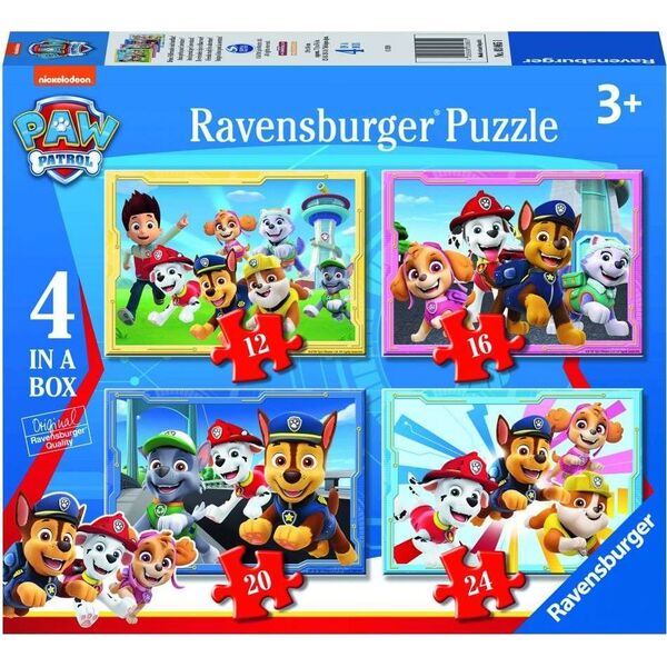 Ravensburger Puzzle 4w1 Drużyna Psi Patrol