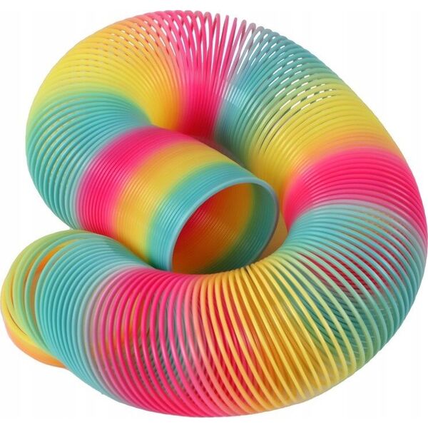 LeanToys Magiczna Kultowa Sprężyna Kolorowa 30 Cm Zabawka