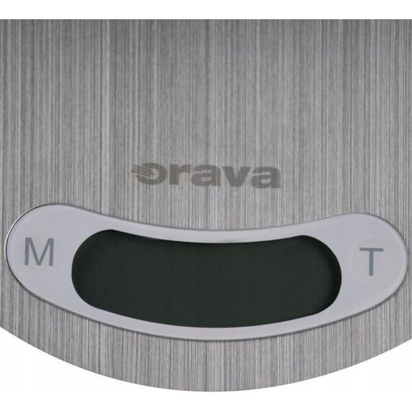 ORAVA EV-15 digitální kuchyňská váha, nerezová, LCD displej, funkce TARE, přesnost 1 g