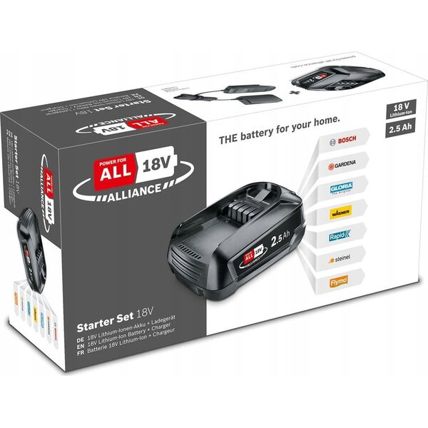BOSCH. BATTERY 18V 2.0Ah + CHARGER AL18V-20