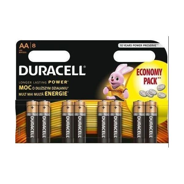 Duracell Bateria Basic AA / R6 1500mAh 8 szt.
