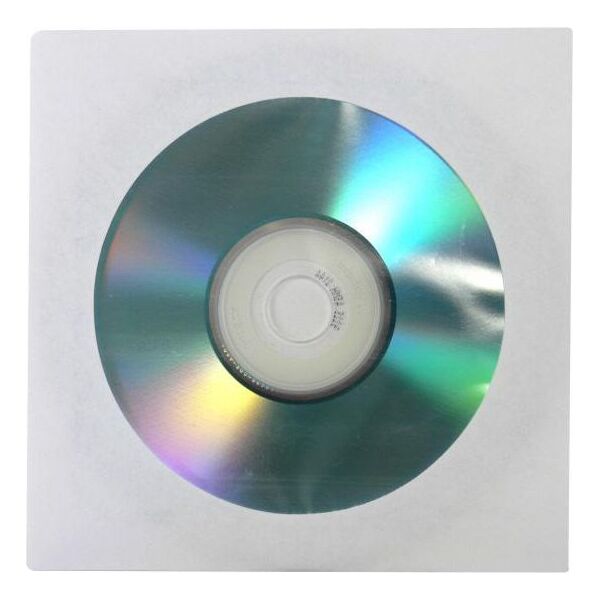 Logo Koperta na 1 szt. CD, papier, biała, z okienkiem, 100-pack