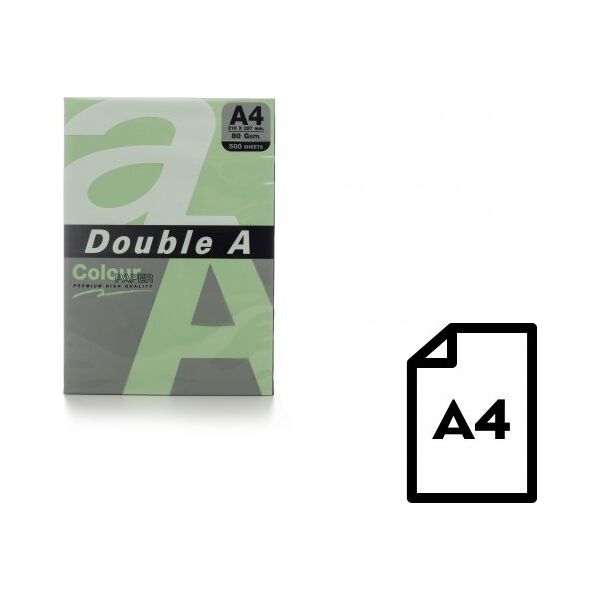 Double A Έγχρωμο χαρτί Double A, 80g, A4, 500 φύλλα, Emerald 13831971 8858740000000