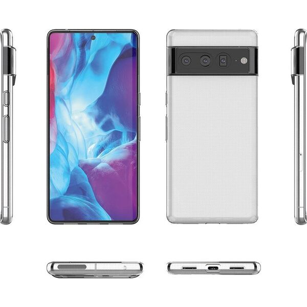 Hurtel Ultra Clear 0.5mm etui Google Pixel 7 Pro żelowy pokrowiec na tył plecki przezroczysty